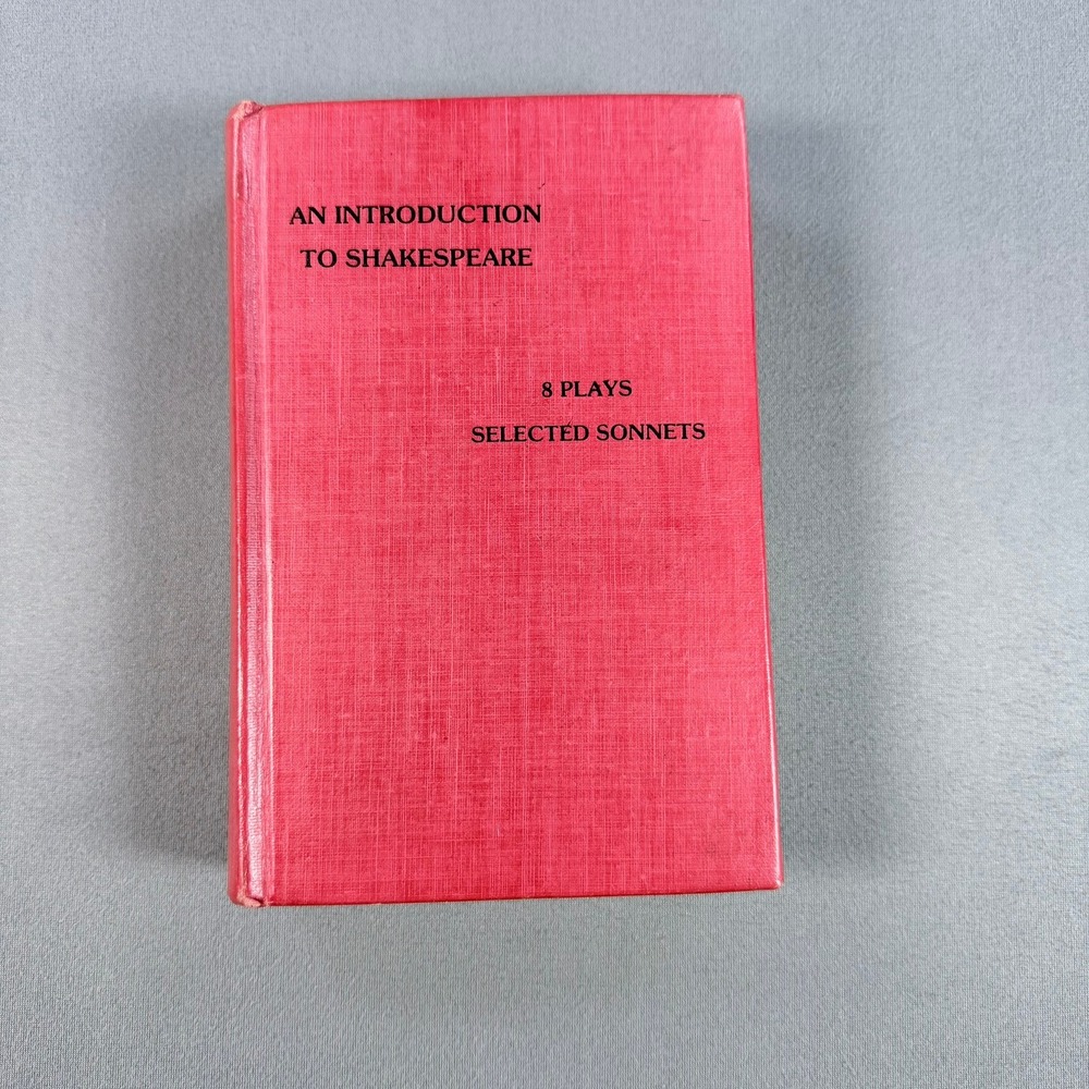 Hardin Craig An Introduction to Shakespeare Hardcover 1952 8 Plays Sonnets Drama